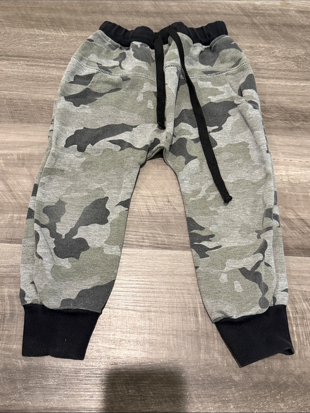 Little Bipsy Green & Black Camo Jogger Sweatpants